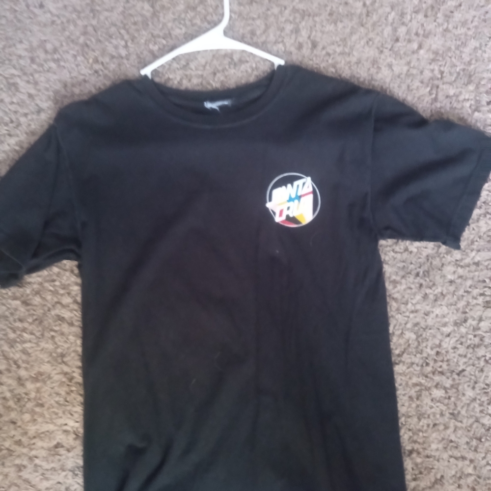 Black Mens Small Santa Cruz Tshirt